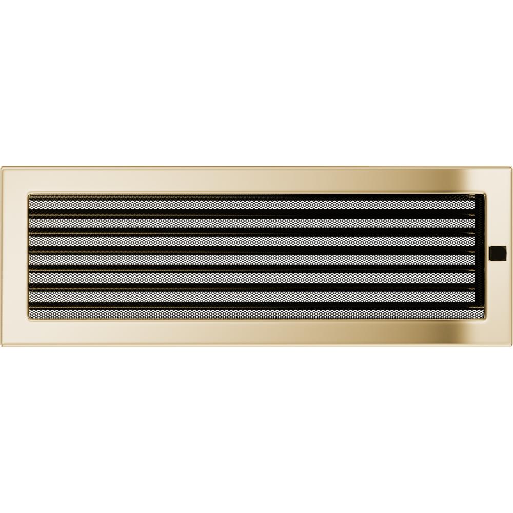 Cubierta de ventilación 17x49 chapada en oro con persianas