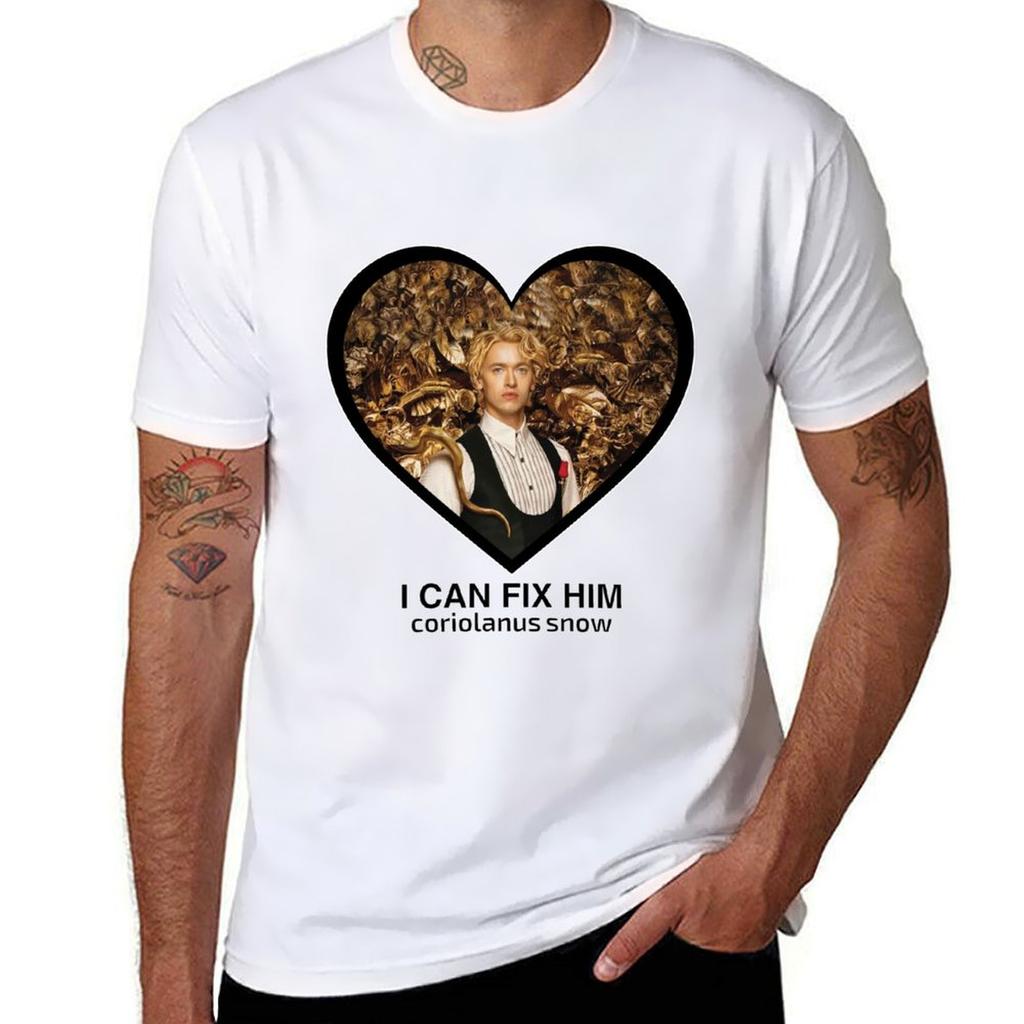 Coriolanus Snow I Can Fix Him Tshirt Sticker hunger games Tshirt Aesthetic clothing shirts graphic tees men clothings