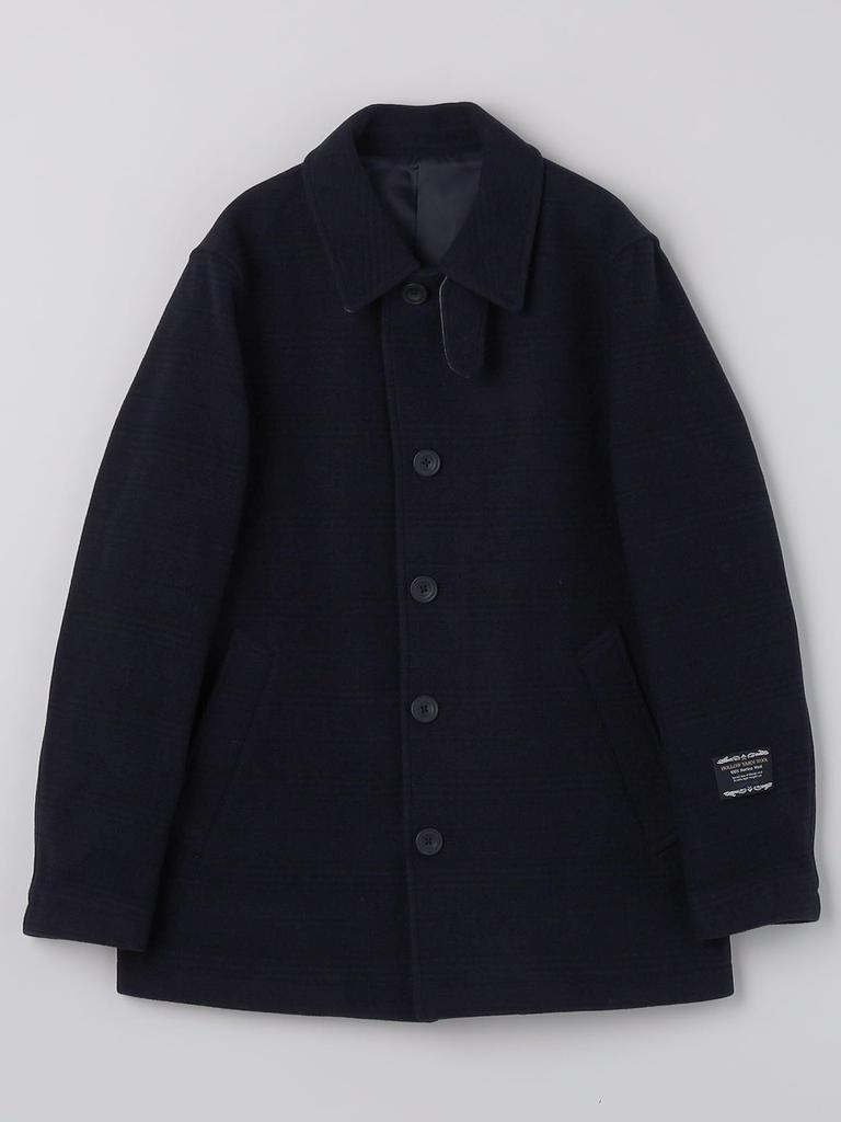 Ships Colors Hollow Wool Single-Breasted Peacoat, Dark Blue, Size 214460001, Large