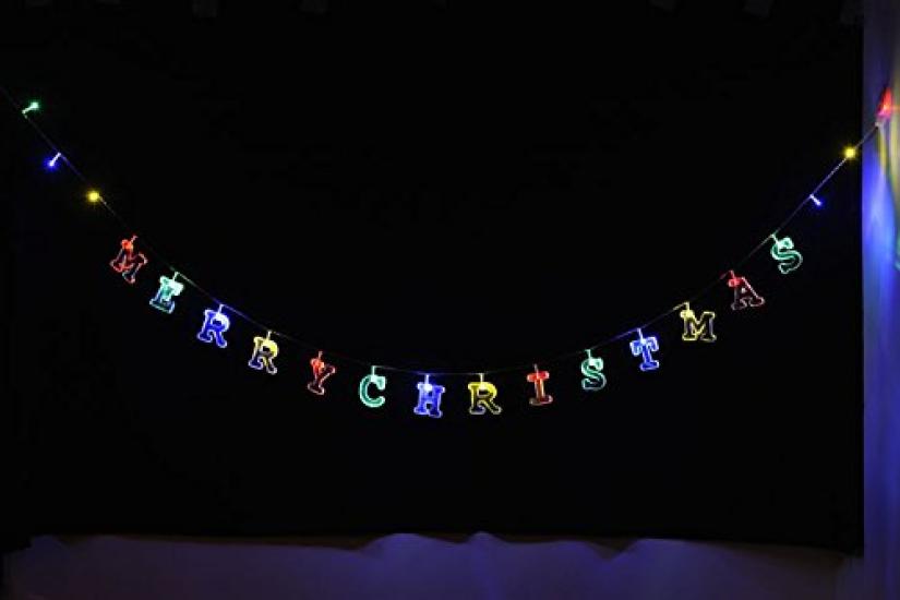 BRUNO Alphabet Garland Light White Idea International BOA038-WH