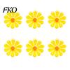Metal Flower Wall Plaques 6Pcs Flowers Decor, Sunflower Ornament Art, Waterproof Art Hanging Decoration Garden Decor for Outside Indoor