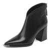 Fashion 2025 Spring Metal Pointed Toe Women Ankle Boot Fashion Short Booties Designer High Heels Botas De Mujer