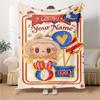Labubu Customize Your Name Blanket Lightweight Customizable Blanket Warmthful Decor Great for Couch Picnics Bedding Home Decor