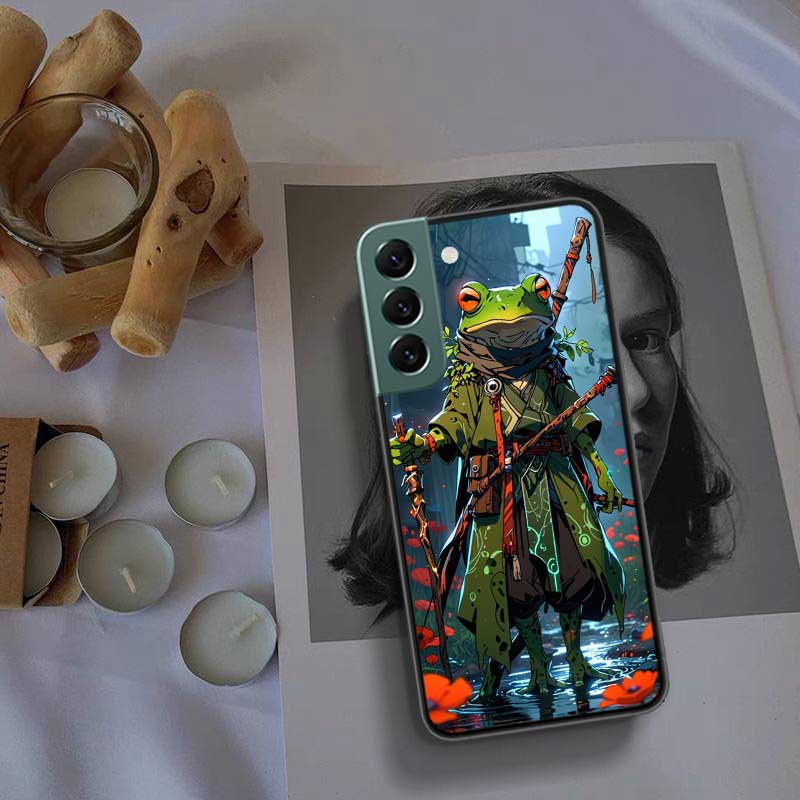 Cute Mouse Axolotl Frog Wizard Phone Case For Samsung Galaxy S22 S25 Ultra S21 S10 Plus S26 Edge S20 S23 S24 FE Cover Silico