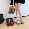 Thick-soled Martin boots women's new spring and autumn retro casual short locomotive boots versatile single boots