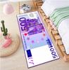 Covoraș cu Model Valutar - Design Euro Rublă Dreptunghiular Lung Decorațiune pentru Casă pentru Dormitor Decor Realist Antiderapant pentru Podea