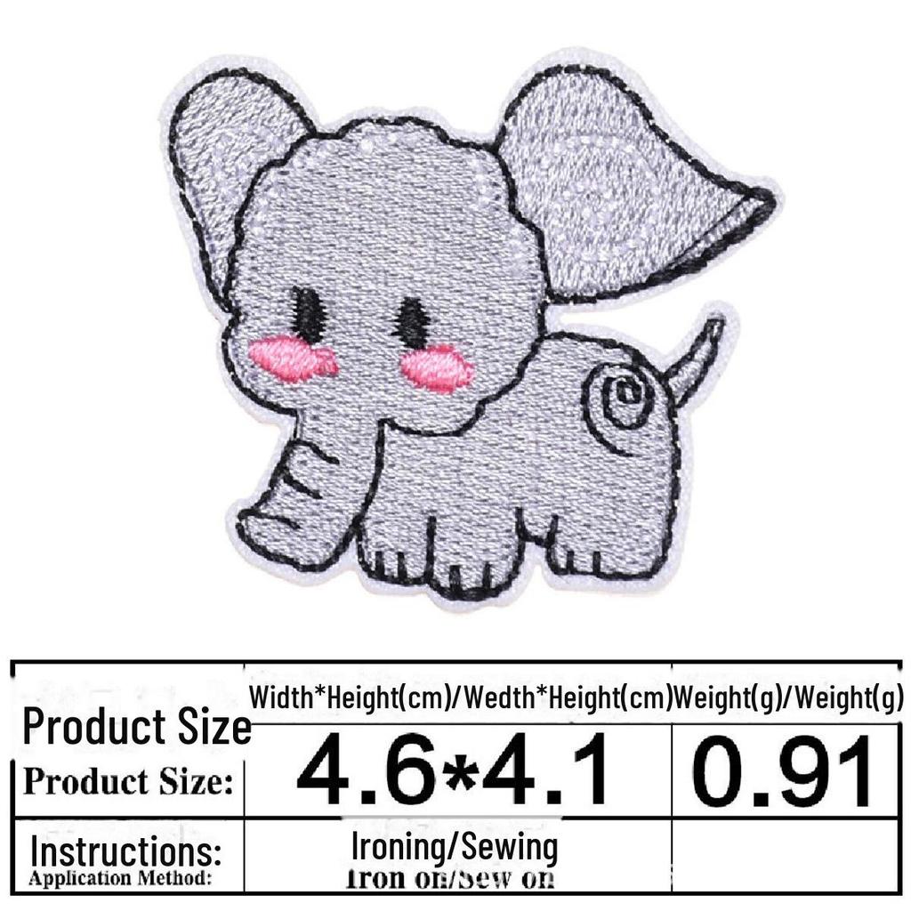 Children's Animal Embroidery Patches for Clothing Decoration