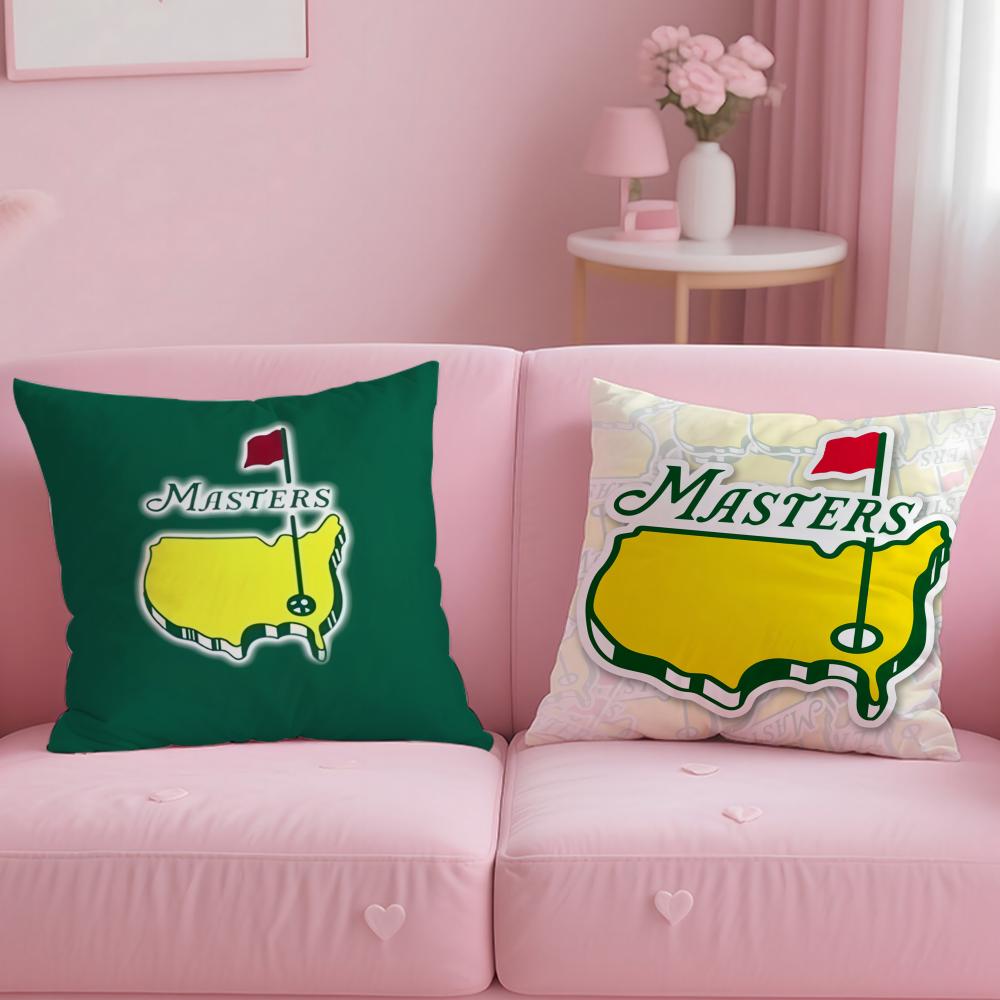 Classic Sports Event Masters Golf Cushion Cover Soft & Easy-Wash Pillow Case – Versatile For Couch, Bed, Travel And Office