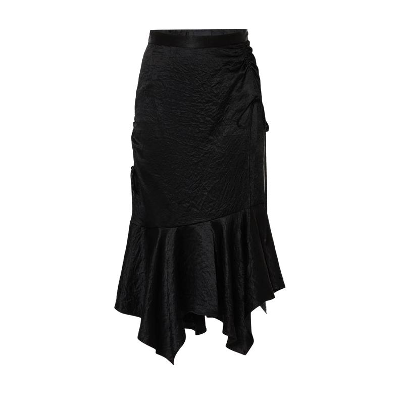 

MO&Co. Acetate Textured Pleated Fishtail Midi Skirt M 165