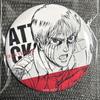 [USED] Extremely Rare Eren Yeager Line Drawing Badge
