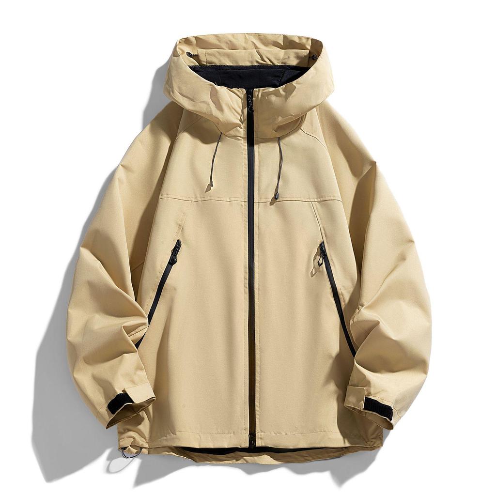Men's Windproof Outdoor Color Block Casual Jacket - Spring/Autumn Fashionable Windbreaker