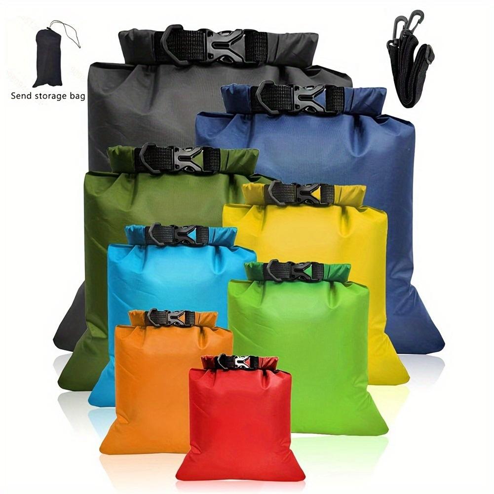 

8-Piece Outdoor Waterproof Storage Bag Set Lightweight for Stream Hiking and Rafting
