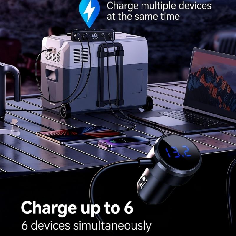 High Speed 36W USB Auto Power Converter Car Phone Device Adapter Works In Most Vehicles & Numerous Electronic Devices