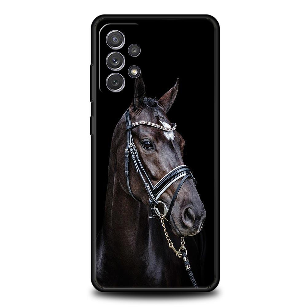 Running Horse Animal Phone Case For Samsung Galaxy A55 A53 A51 A35 A33 5G A31 A25 A23 A21s A15 A13 A73 A71 A05s A03s S8 S9 Cover