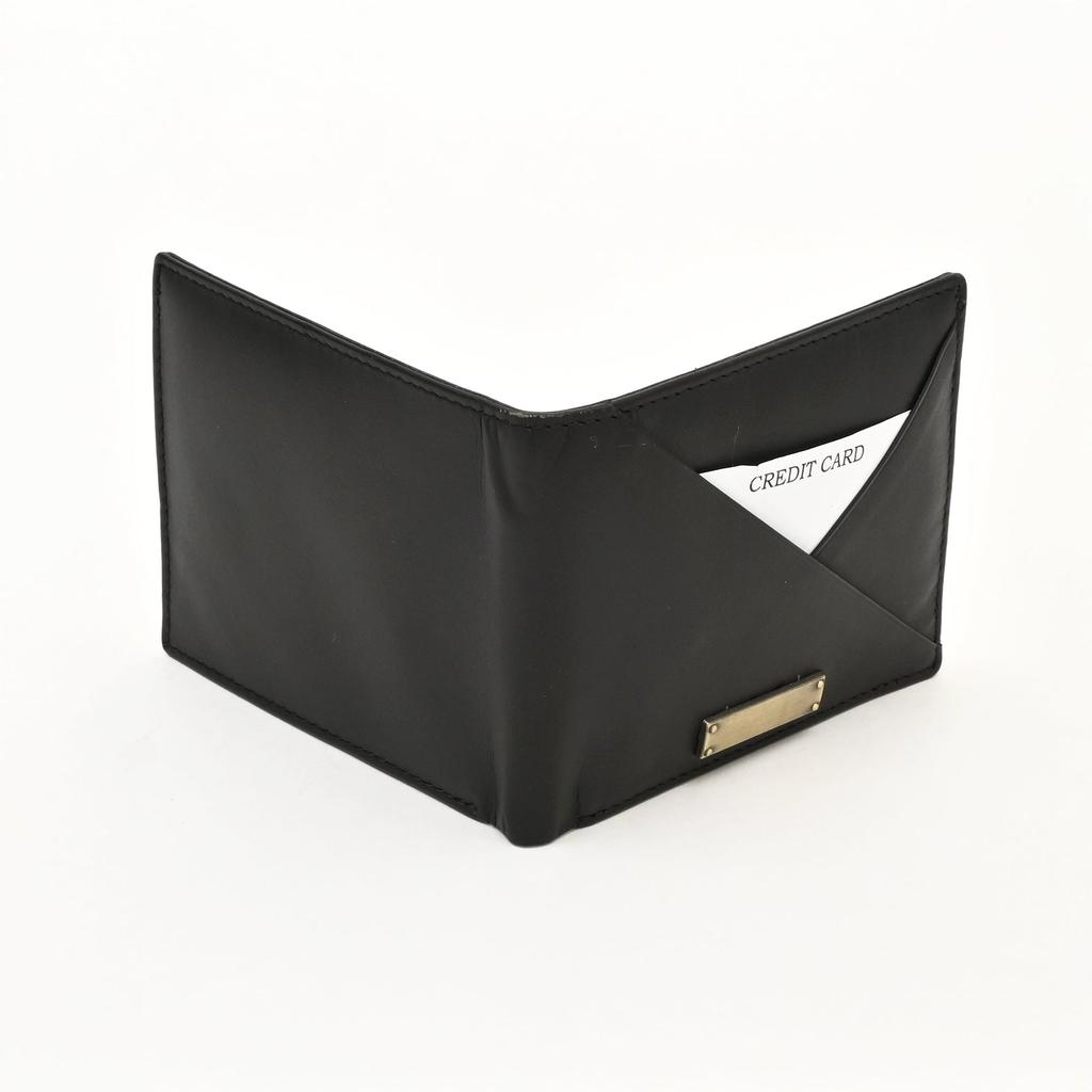 Leather Wallet 1S Crngrn -Green Full-Grain Waxy Leather Men's Wallet with Coin Pocket & 6 Card Slots