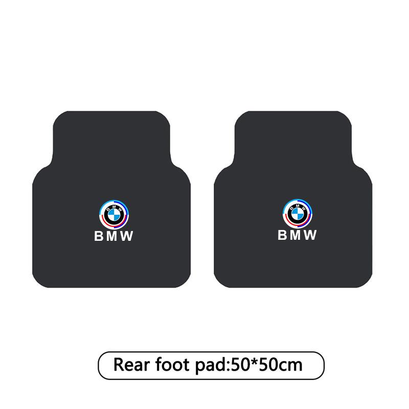 Car Floor Mat Auto Front and Rear Carpet Foot Mats with Rubber Backing For BMW 50TH M3 M4 M5 E39 E46 E60 E90 X1 X3 X5 X7 F10 F20 gzbf35