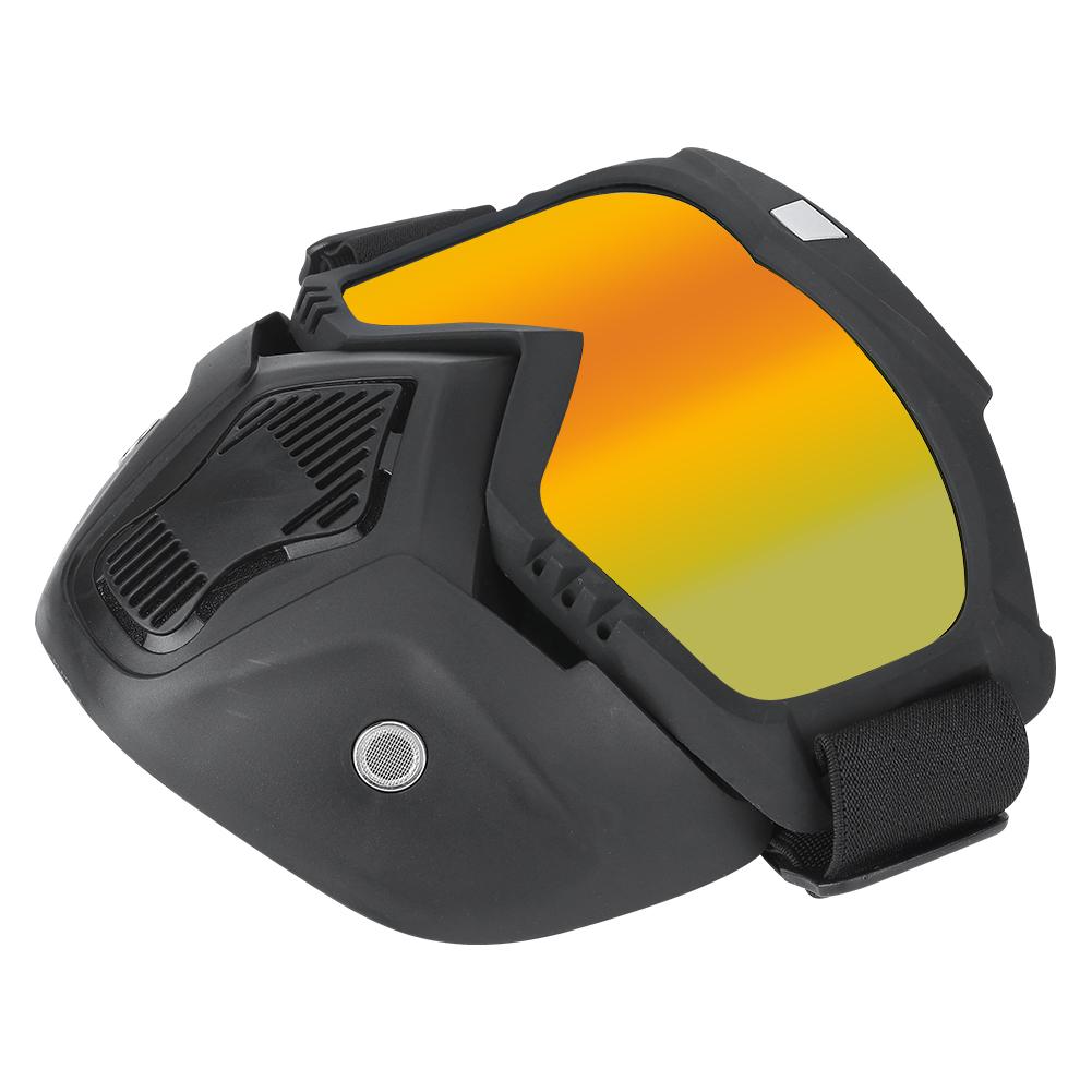 Motorcycle Goggles with Detachable Mask Outdoor Riding Cycling Protection