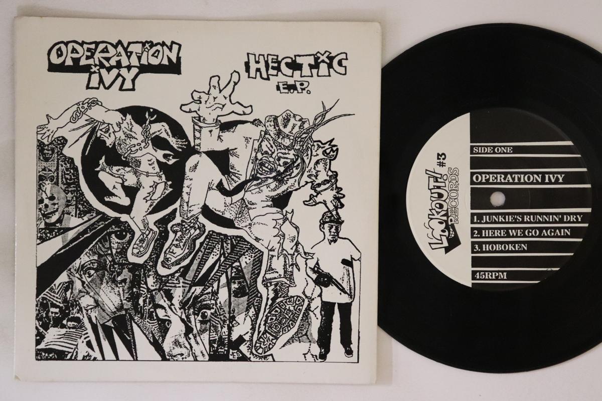 

7inch Record OPERATION IVY Hectic E.p. 3 LOOKOUT US Rock Used
