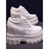 Mode Harajuku Dames Sleehakken Sportschoenen Voor Vrouw Verhogend 11CM Chunky Dad Sneakers Dames Ademend Platform Leer Casual Schoenen