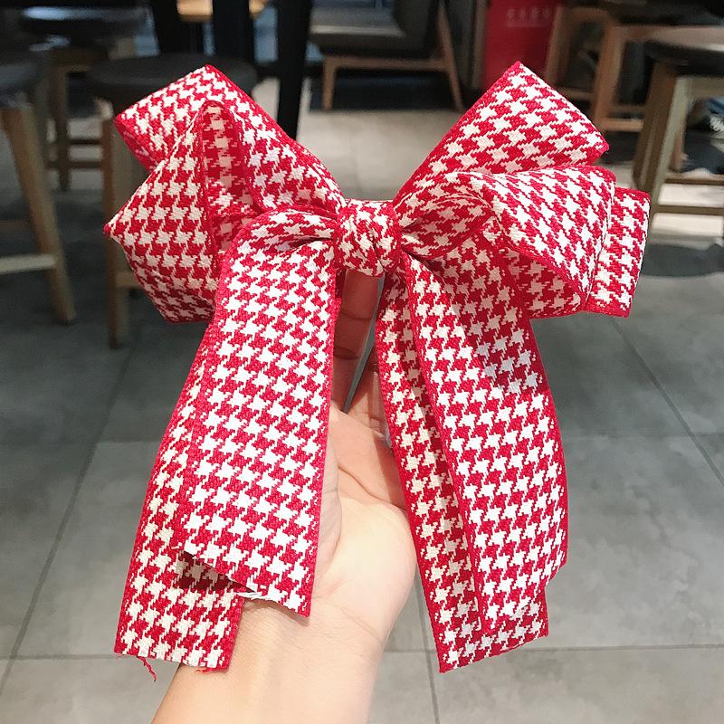 13*10cm Damen Haarspange Schleifen Koreanische Weiße Schwarze Haarspange Schleifen für Dame Mädchen Pferdeschwanz Haarstyling Zubehör