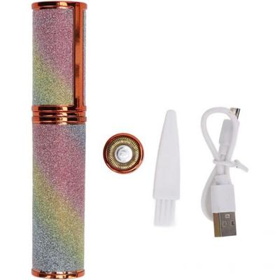 Facial Trimmer 2 In 1 Hair Remover Rechargeable Hair Removal and Eyebrow Shaver with Replaceable Heads