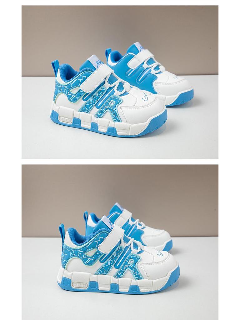 2025 Autumn Men's & Children's Non-slip Leather Sports Shoes: Korean Style, Soft Sole, Casual Dad Shoes