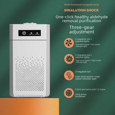 Mini Desktop Air Purifier with Negative Ion Technology for Home and Office, Removes Formaldehyde