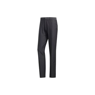 Solid Color Logo Print Zip-Up Casual Pants Men Bottoms Black FJ9859