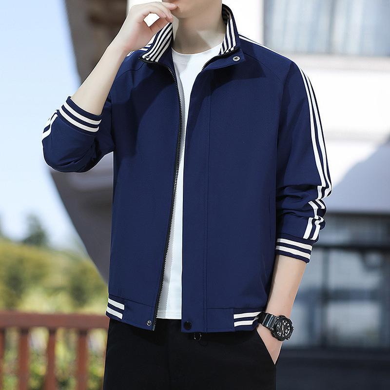 Jacket Men's Spring and Autumn New Korean Edition Trend Stand-Up Jacket Casual Loose Autumn Men's Clothing