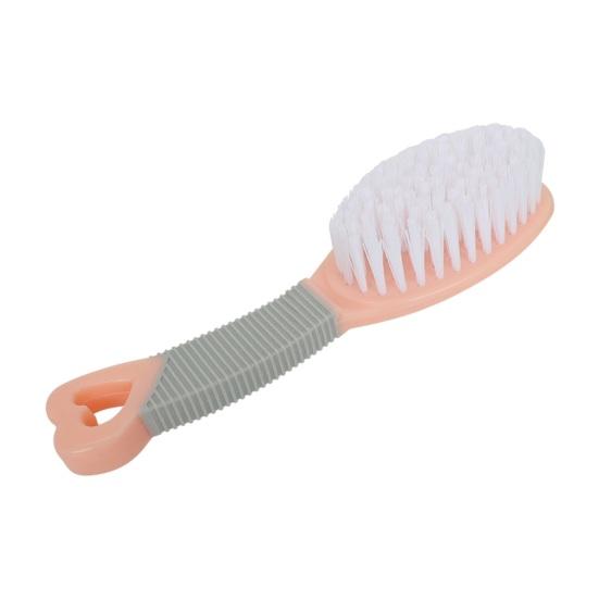 Car Wash Scrubber Brush Tool for Wheels Soft Bristle Cleaning Tires & Gaps розовый