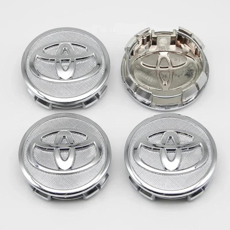 4pcs 57/62mm For Toyota Car Tyre Wheel Center Hub Cap Badge C-hr Prado Rav4 Yaris Hilux Prius Avensis Corolla Camry crown