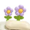 Drain Soap Dish Household Draining Soap Box Soap Dish Holder Cute Bathroom Soap Holder Purple