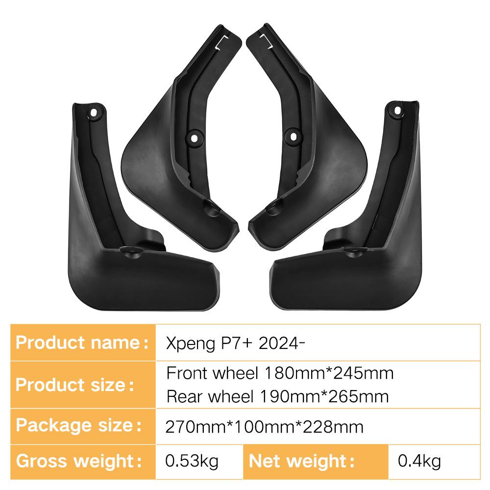 Gäller Xpeng P7 + 2024 utrikeshandel gränsöverskridande stänkskärm bildäck mjuk gummi stänkskärm pico