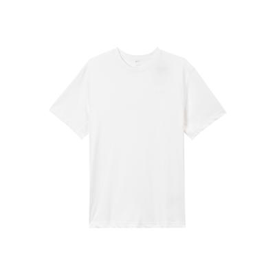 Solid Color Logo Print Pullover Short Sleeve Crew Neck T-Shirt Men Tops White DV9832-100