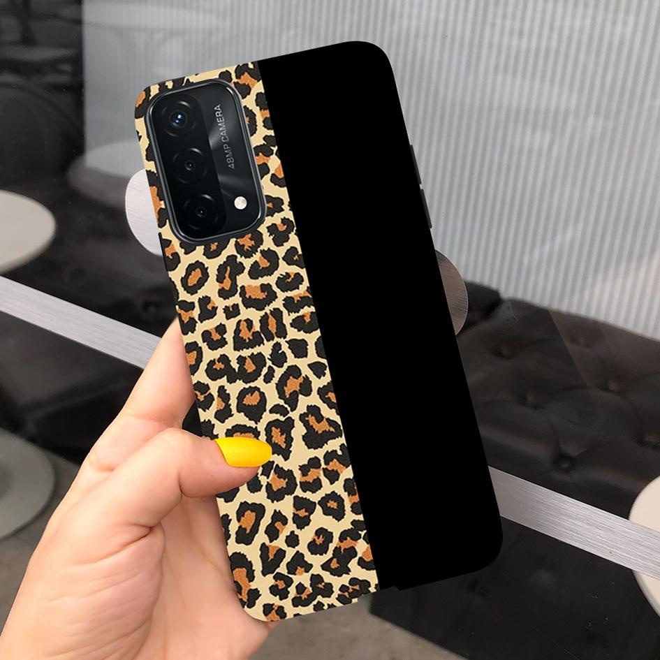 A74 Fodral För OPPO A74 CHP2219 Fodral Lyxigt Fjäder Dinosaurie Daisy Mönster Bakre Skydd För OPPO A74 5G CPH2197 A 74 Mjuk Capa