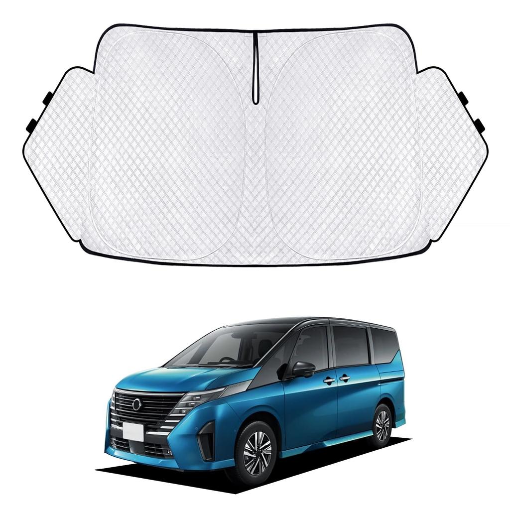 New Serena C28 Series Compatible with SERENA and NC28 This car sunshade provides UV sun and heat Features a sunshade with foldable and privacy for car