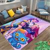 1pc Area Rug Appropriate for Office, Kpop Demon Hunters Carpet, Versatile Printed Chair Rug, Durable Home Sofa Carpet
