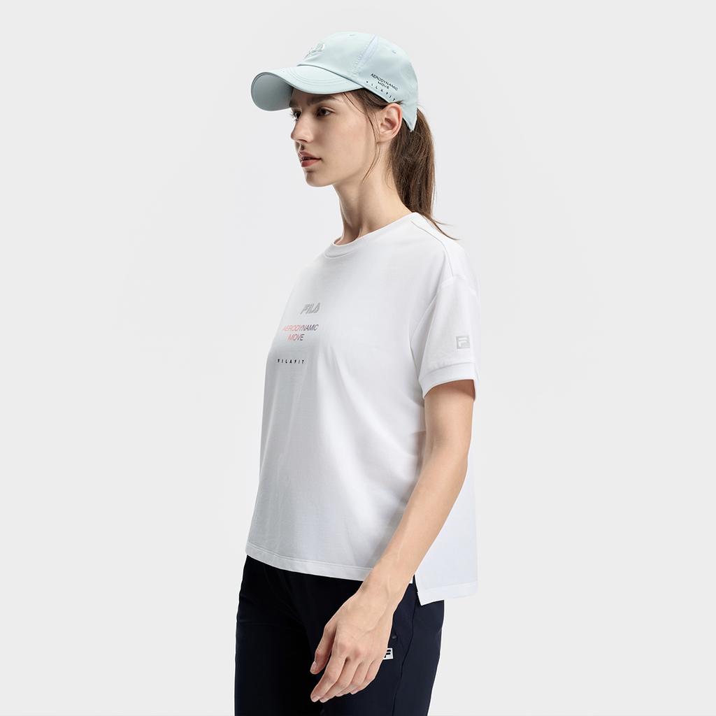 New FILA T Shirts Women's Jade White A11W431111FWT