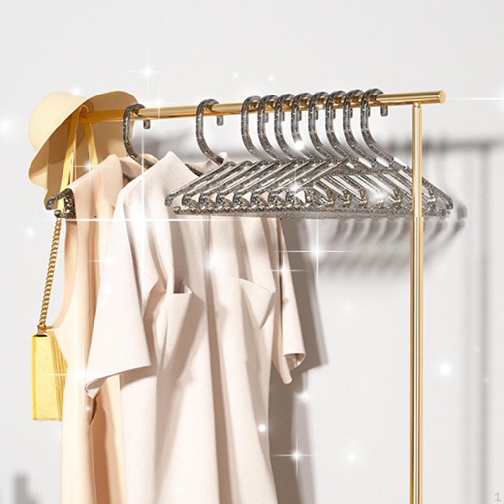 6 Pieces Clothing Hangers Closet Organizer Hanger Nonslip Durable Heavy Duty Laundry Clothes