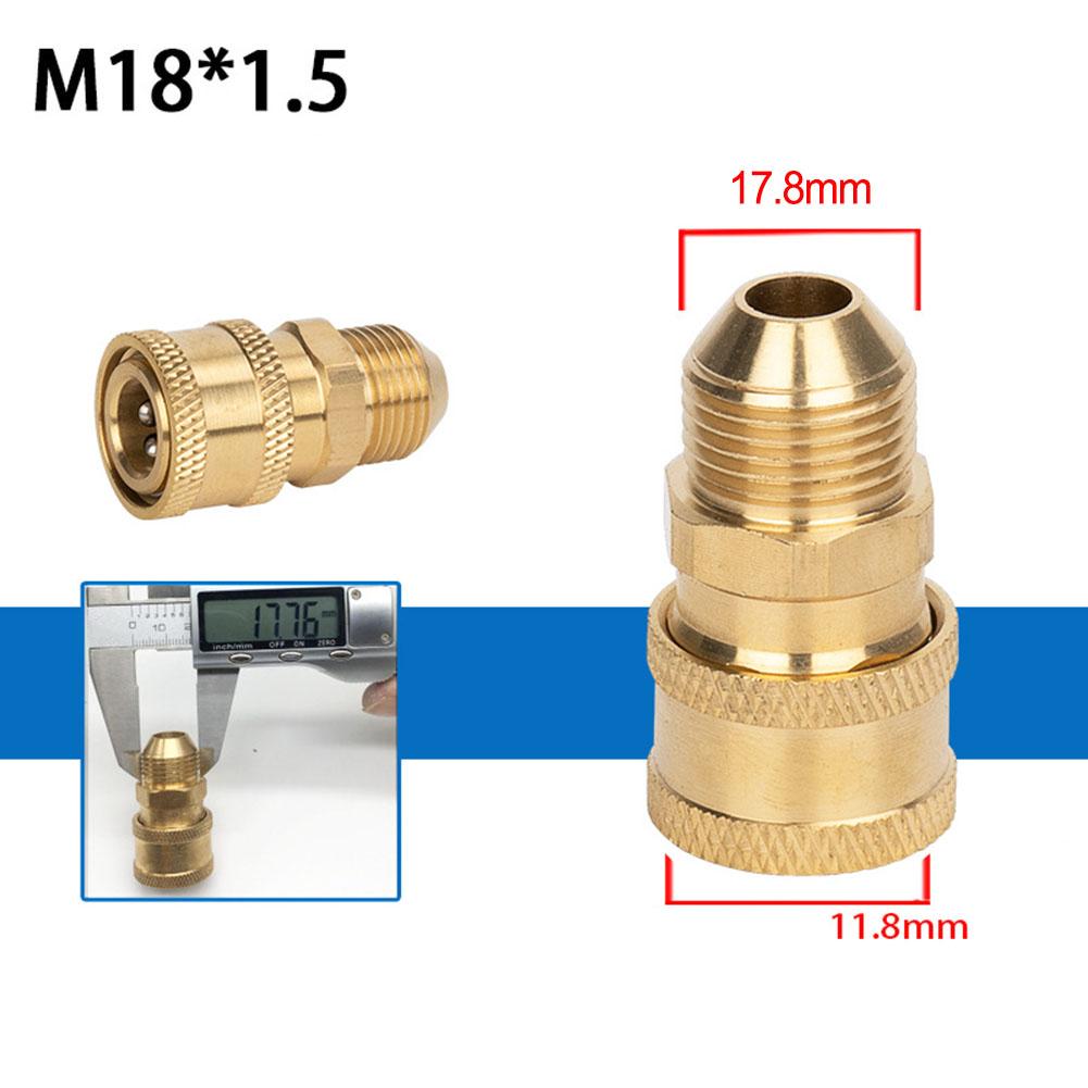 High Pressure Washer Connector 1/4 Inch Quick Release Connector Coupler Fitting For Garden Hoses Car Washer Lance Connector G1/4