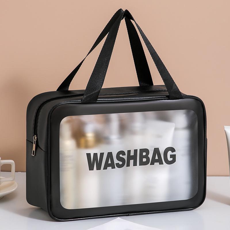 Large Capacity, Thickened Toiletry Bag, Handheld Cosmetic Bag, Portable Travel Cosmetic Storage Bag For Women.