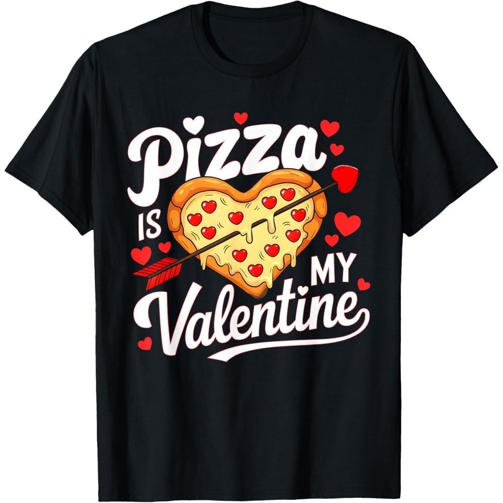 Pizza Is My Valentine Funny Valentines Day Boys Girls Boys Girls T Shirt XXL