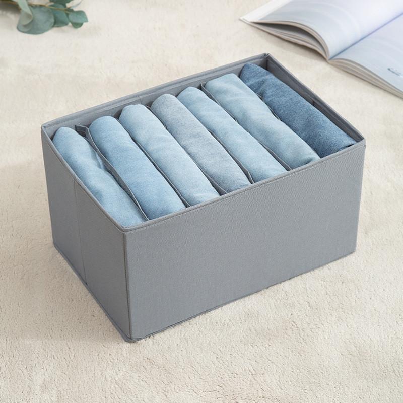 Oxford Cloth Storage Bin With Dividers For Closet And Bedroom Organization