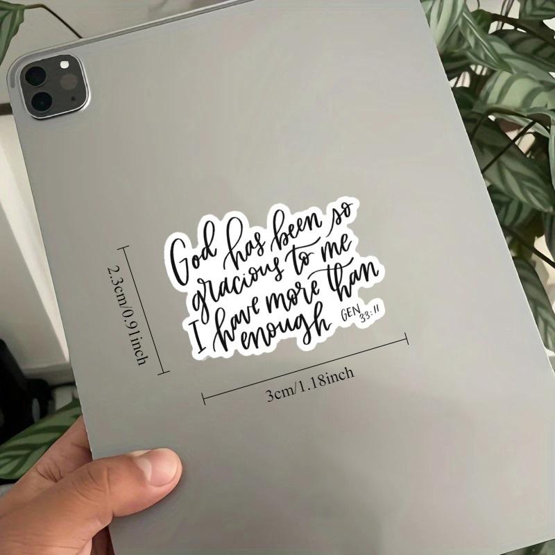 Christian Stickers | Scripture & Bible Verse Stickers | God Has Been Gracious To Me Sticker | Genesis