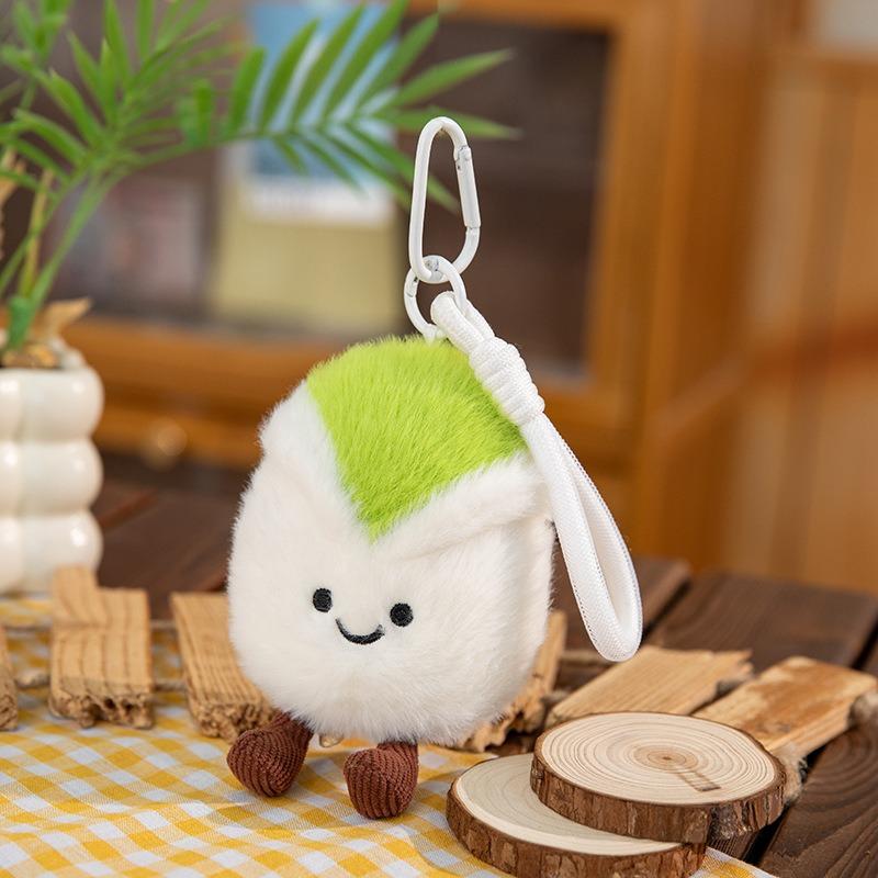 Fun Pistachio Plush Doll Keychains Kawaii Fruit Plushie Pendant Cute Backpack Accessorie Christmas Decorations Gifts for Friends