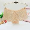 Lace Cutout Bowknot Low Waist Seamless Cotton Panties
