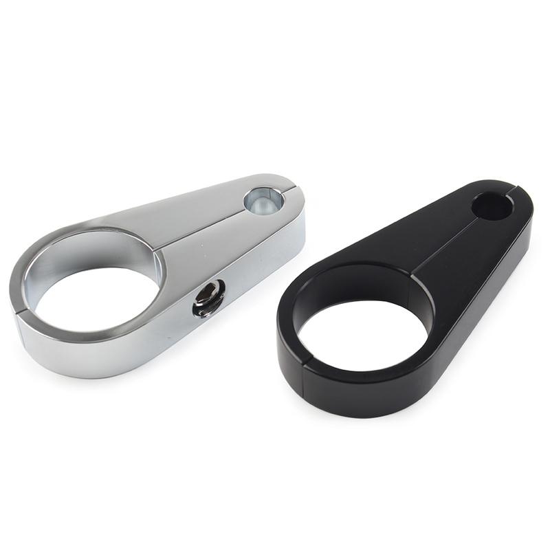 Chrome/Black 1.25" Motorcycle Handlebar Brake Clutch Cable Wire Clamp Holder For Harley for Honda for Kawasaki for Yamaha