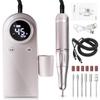 45000 RPM New Portable Nail Drill Professional Rechargeable Electric Nail File Machine File for Acrylic Gel Polishing Removing