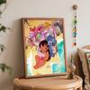 Disney Lilo Stitch Reading Oil Paint Art Painting Kit Home Wall Decor Handmade Gift For Room Bedroom Living Aesthetic Wall Art Decor