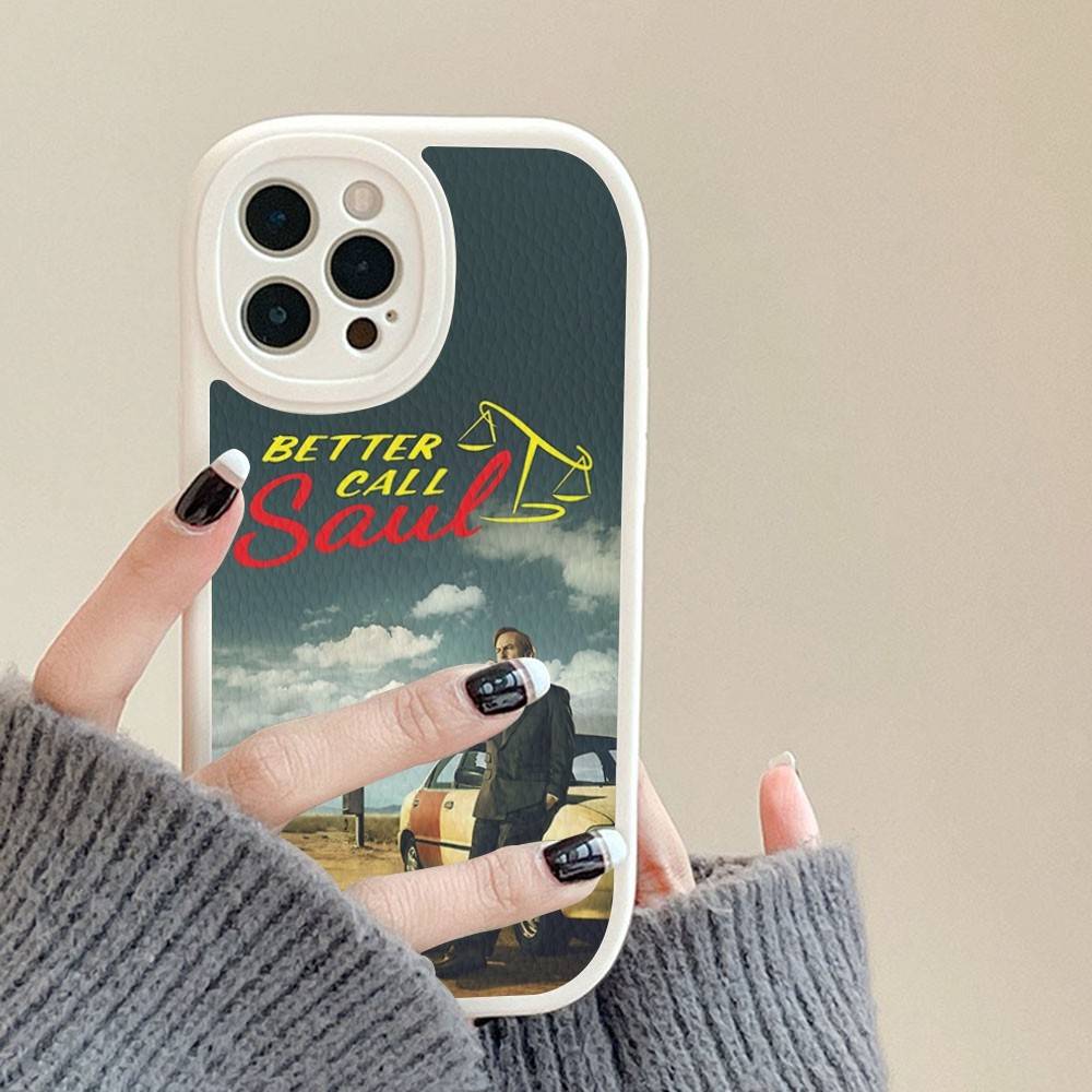 B-Better Call Saul Phone Case For IPhone 16 15 14 11 12 13 Pro Max Plus Back Leather Shell